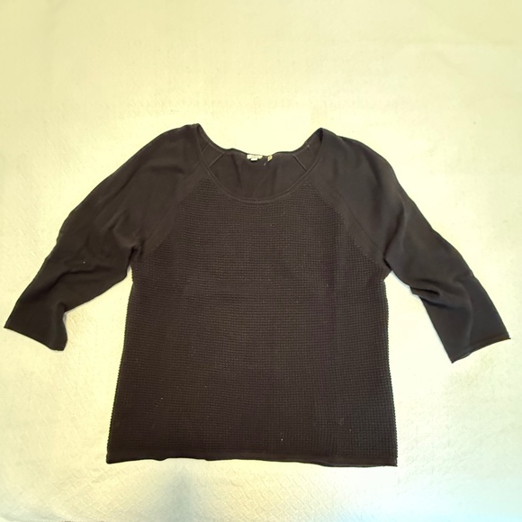 knit top, 3/4 length sleeves, black, size 4 by Bela NYC - Picture 7 of 7